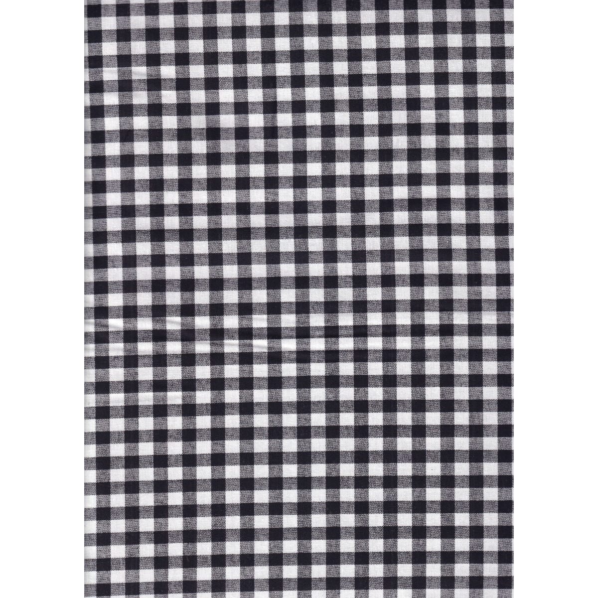 Santee Printed Cottons Large Check - Black – 8 Yard Bolt – 100% Cotton