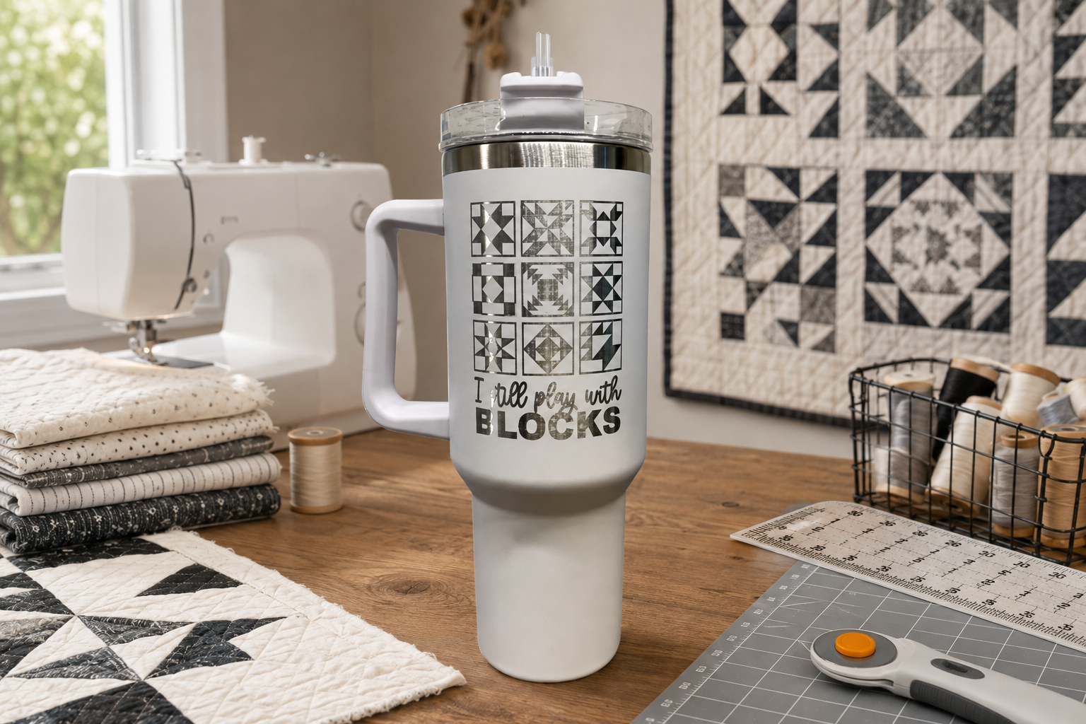 3 I Still Play With Blocks 40oz Stainless Steel Tumblers - 3 Tumblers Per Order