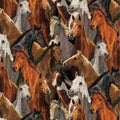 Springs Creative Novelty Rivers Bend Horses – 8 Yard Bolt – 100% Cotton