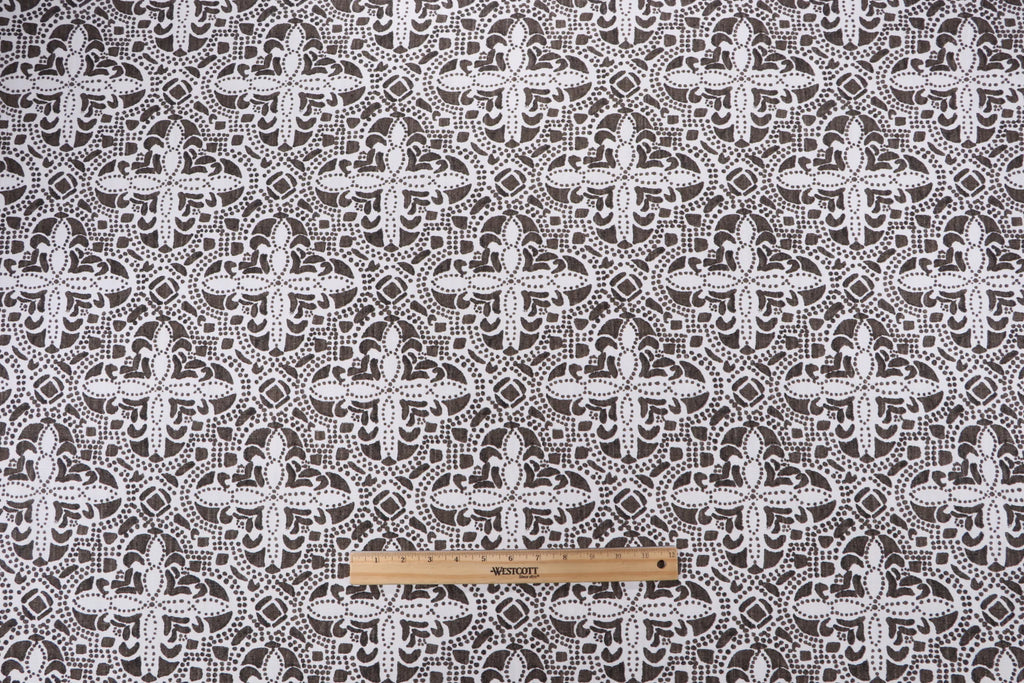 13 Yard Roll - Drapery Fabric Medium Weight - Lacefield Sandoval Printed in Java - Cotton 54" Wide