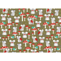 Joann's Mice And Mushrooms on Green – 8 Yard Bolt – 100% Cotton
