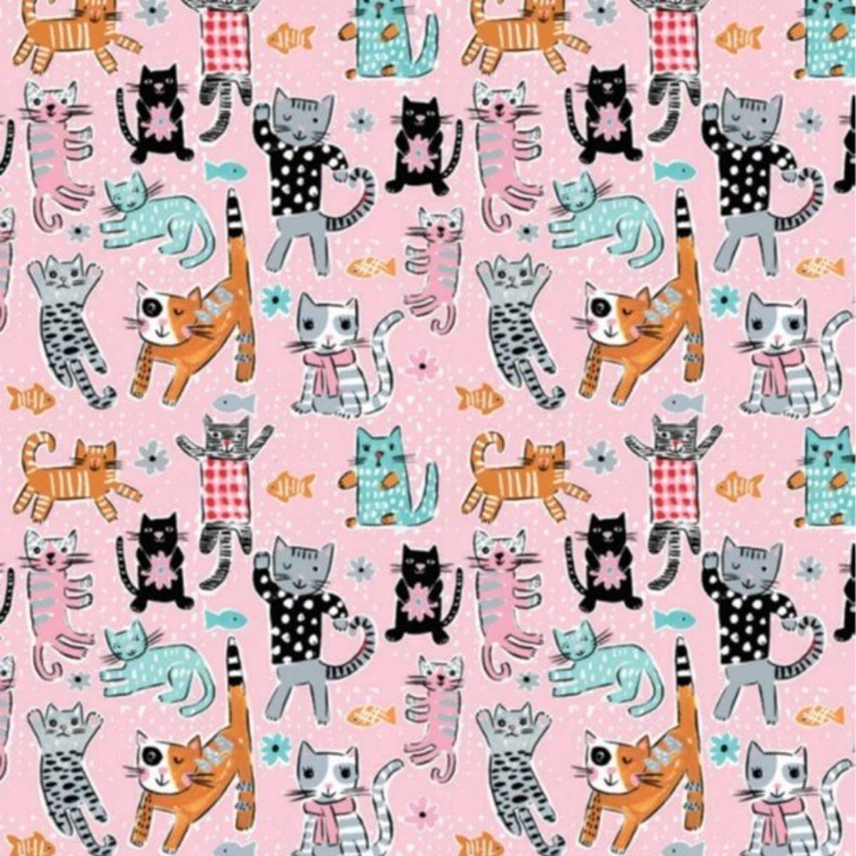 Springs Creative Novelty JFD Cats – 8 Yard Bolt – 100% Cotton