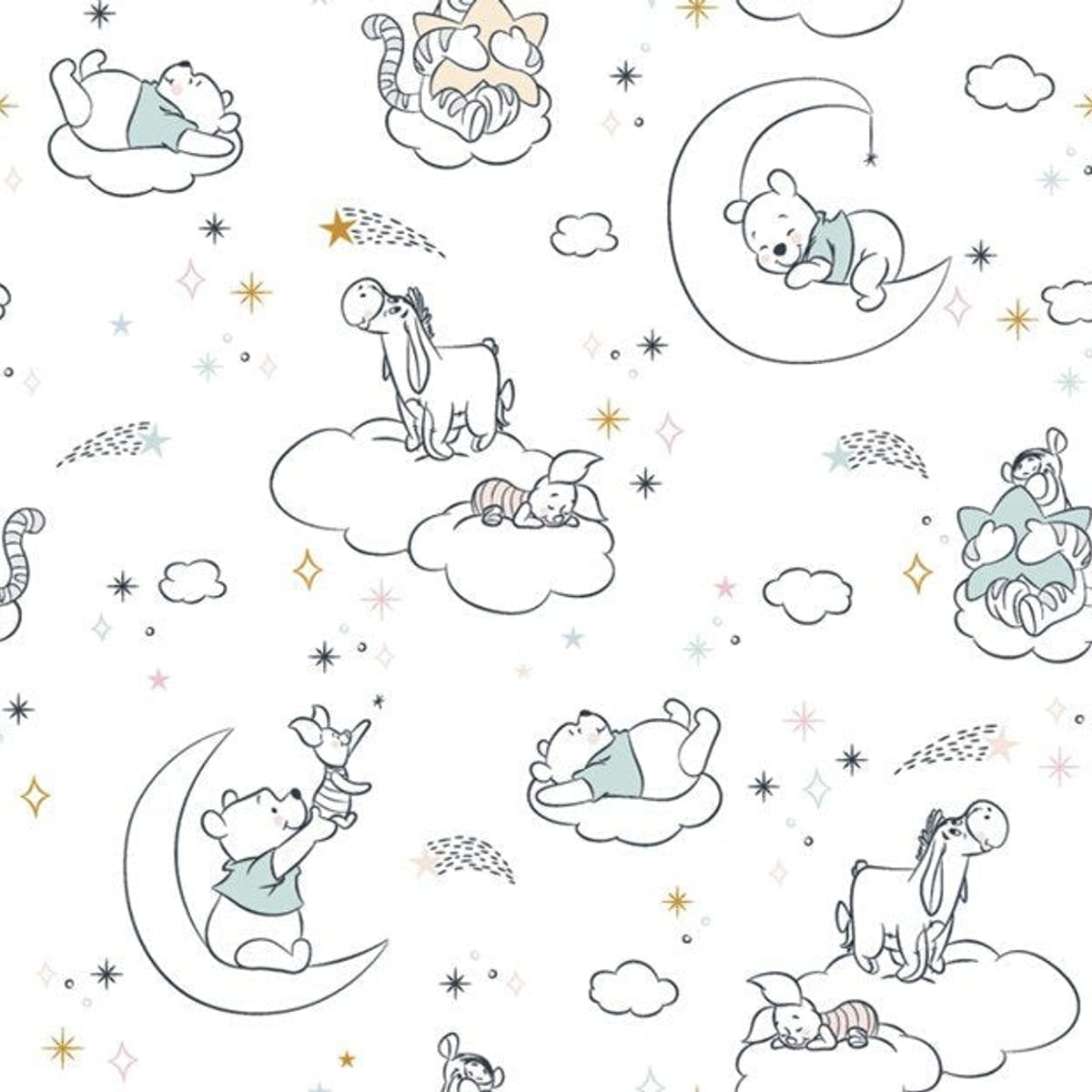 Springs Creative Cottons Pooh Nursery And Friends – 10 Yard Bolt – 100% Cotton