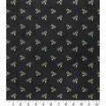 10 Yard Bolt Licensed Harry Potter Glasses & Bolt Gold Metallic on Black - 100% Cotton 43/45" Wide - Wholesale