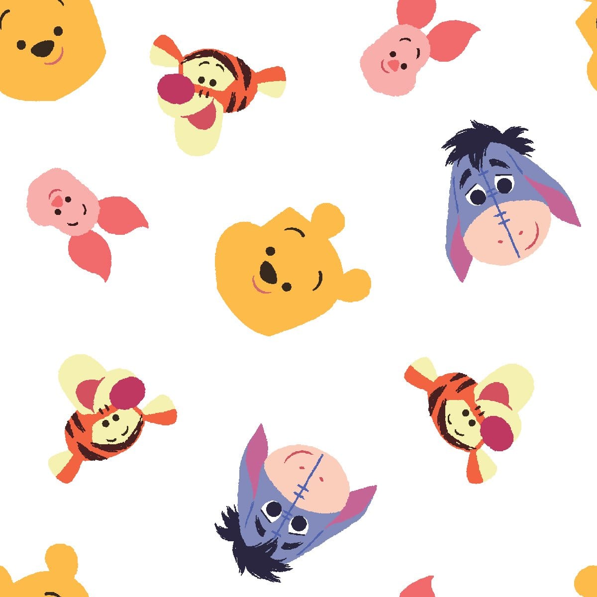 Springs Creative Cottons Pooh Sweet Head Toss – 8 Yard Bolt – 100% Cotton