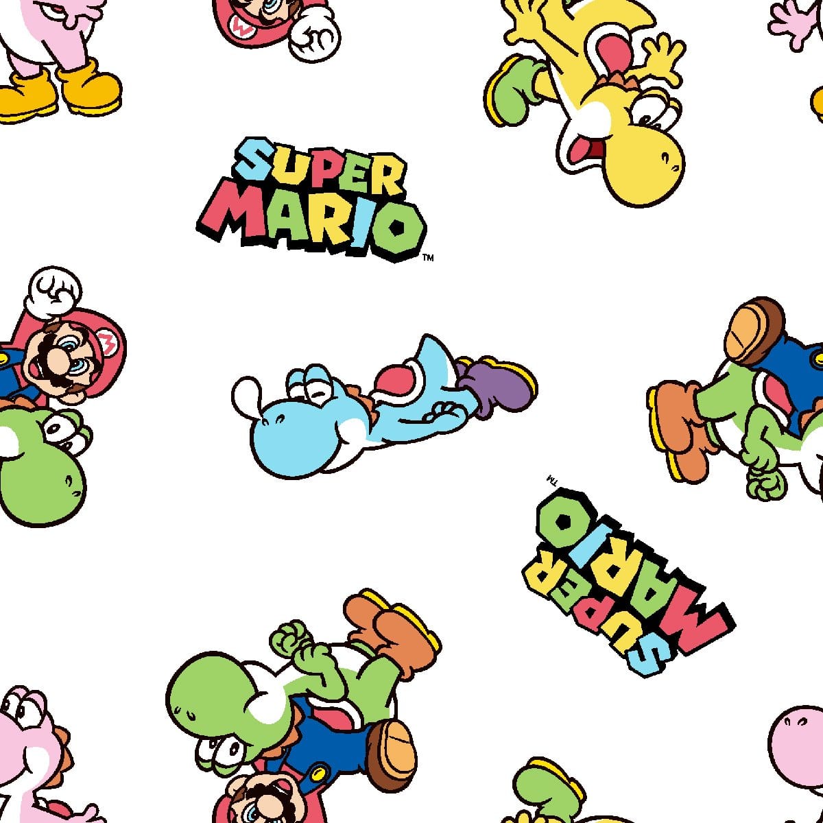 Springs Creative Cottons Mario and Yoshi – 8 Yard Bolt – 100% Cotton