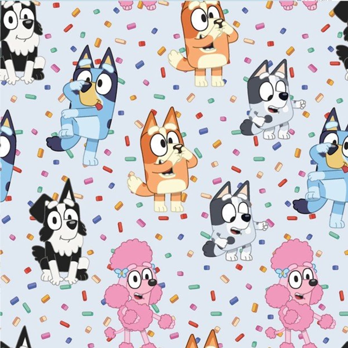 Springs Creative Cottons Bluey And Friends Sprinkle – 8 Yard Bolt – 100% Cotton