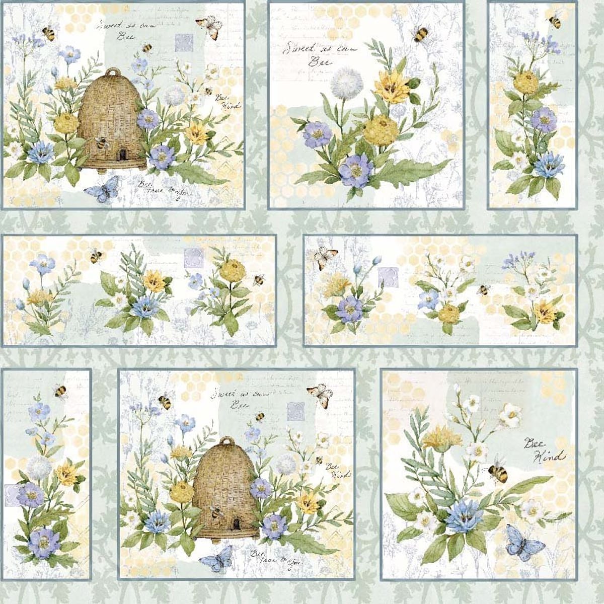 Springs Creative Novelty Sweet As Can Bee - Patch – 8 Yard Bolt – 100% Cotton