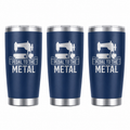 3 Pedal To The Metal 20oz Stainless Steel Tumblers - 3 Tumblers Per Order