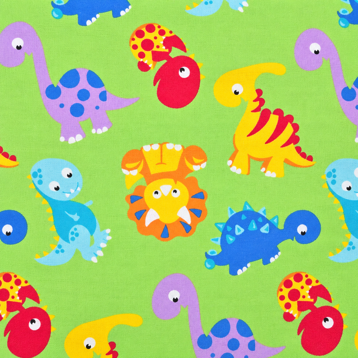 Baby Dinosaurs on Green