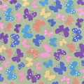 Butterflies on Pale Green