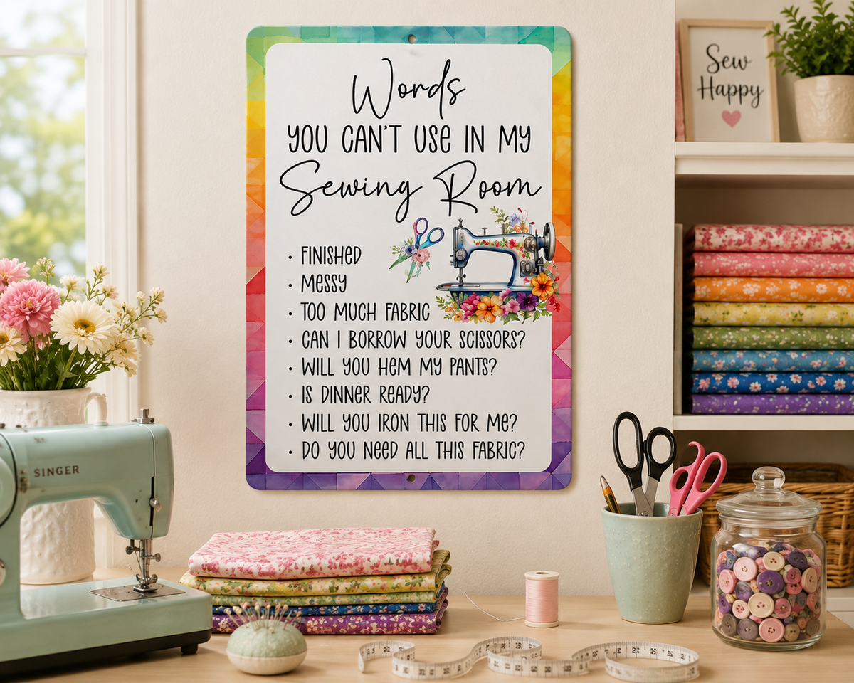 3 Words You Can't Use 12in x 18in Aluminum Signs - 3 Signs Per Order