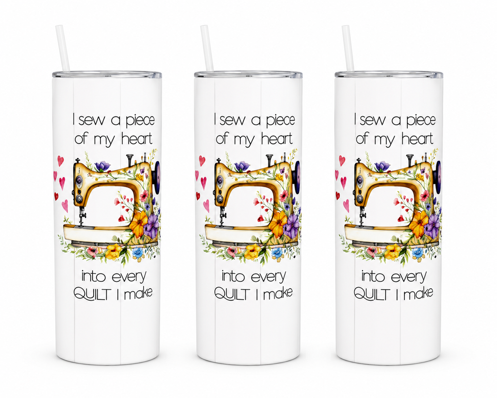 3 A Piece Of My Heart 20oz Stainless Steel Tumblers - 3 Tumblers Per Order