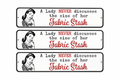 3 Fabric Stash 4in x 18in Aluminum Signs - 3 Signs Per Order