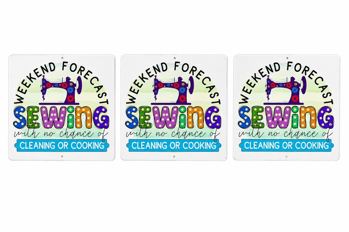 3 Weekend Forecast 12in x 12in Aluminum Signs - 3 Signs Per Order
