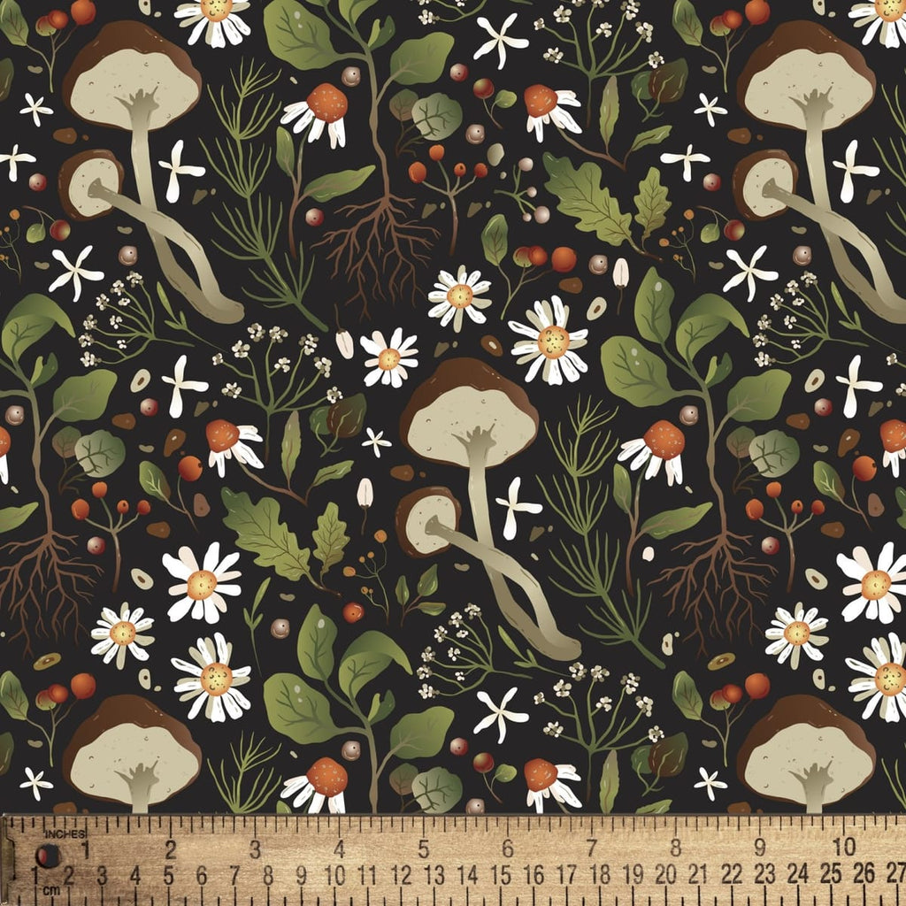 David Textiles Woodland Mushroom – 8 Yard Bolt – 100% Cotton
