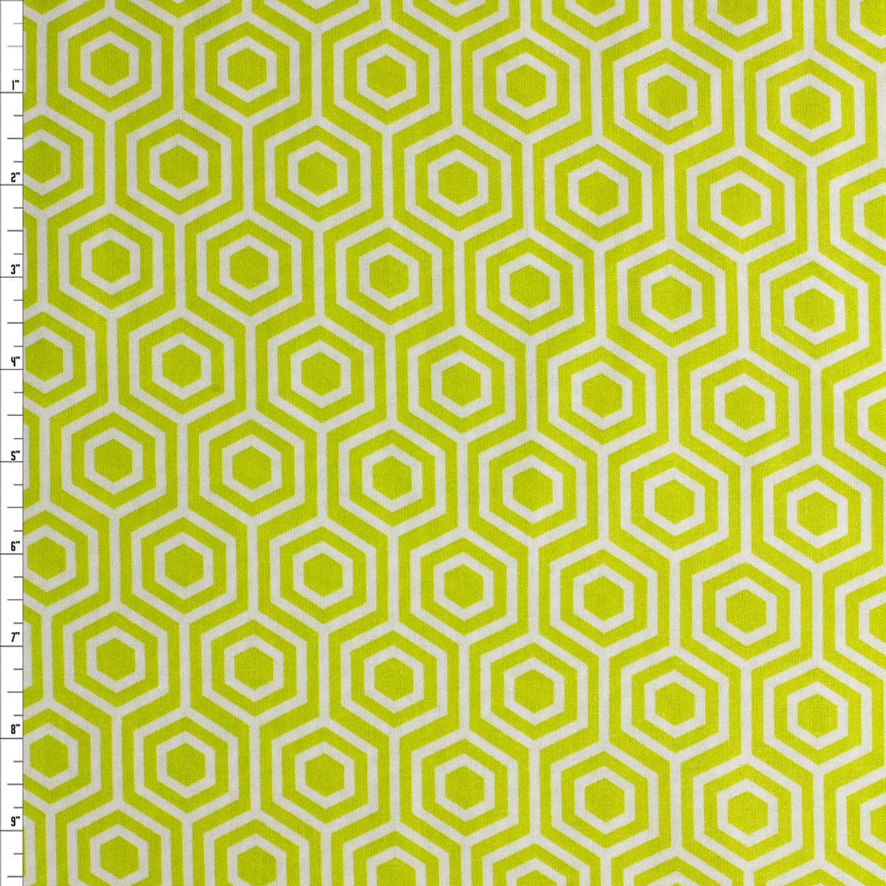 8 Yard Bolt Camelot Emma & Mila Hexagon Print - 100% Cotton 43/45" Wide - Wholesale