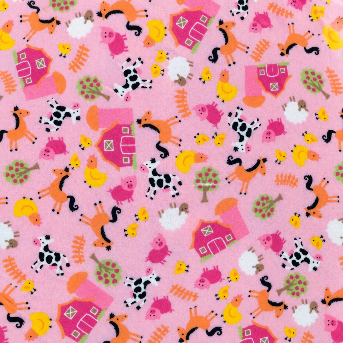 Farm Animals on Pink