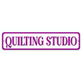 Quilting Studio Purple 4in x 18in Aluminum Sign
