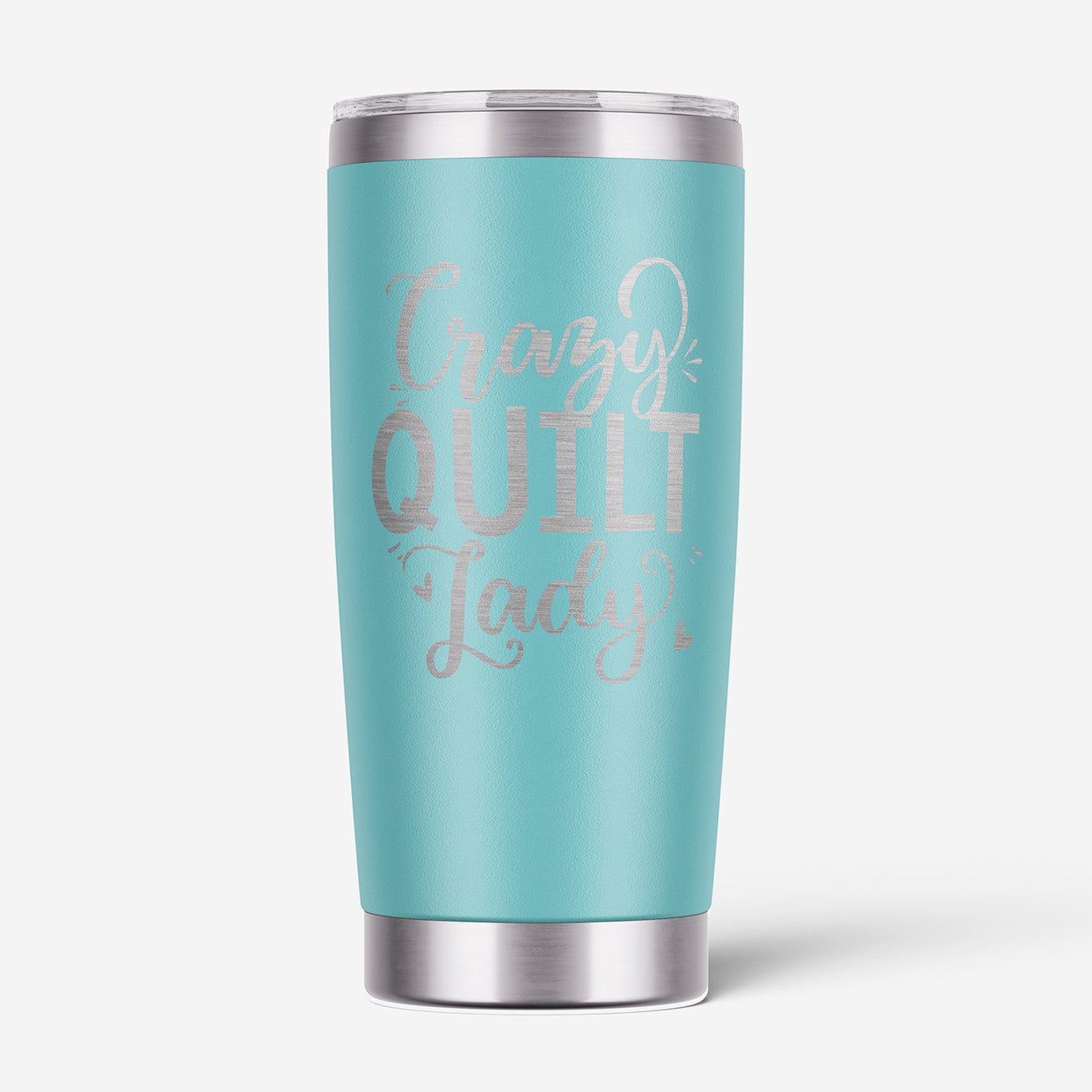 Crazy Quilt Lady 20oz Stainless Steel Tumbler