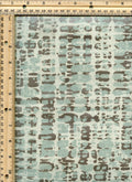 16 Yard Roll - Drapery Fabric Medium Weight - Powder Blue and Silver Metallic Water Drops - Cotton 54" Wide