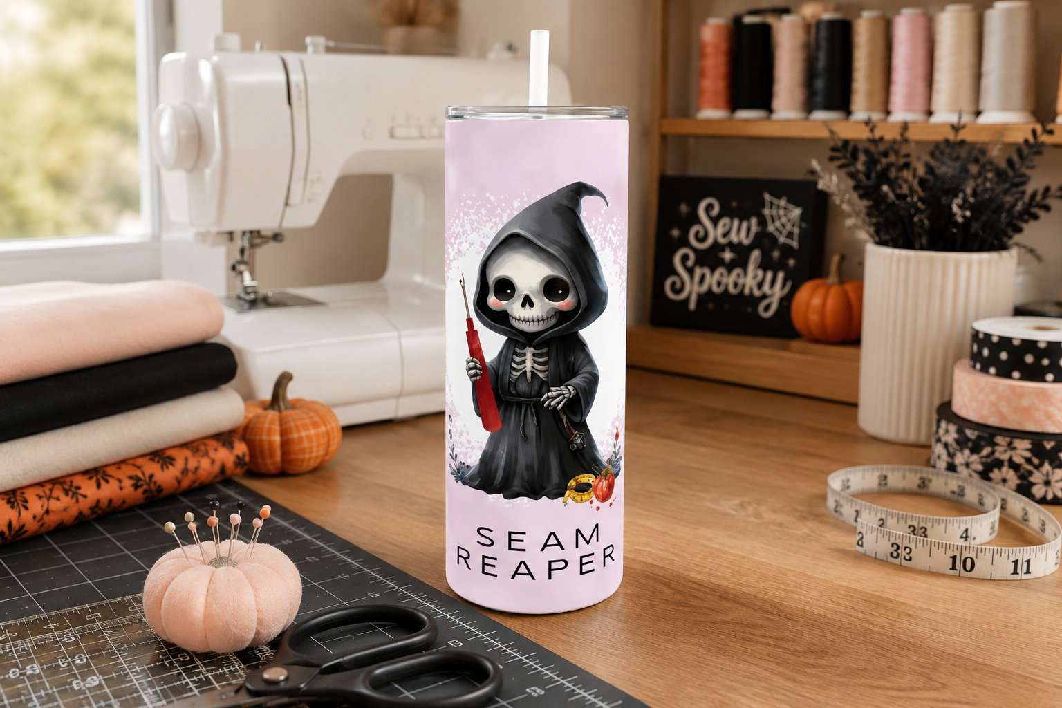 3 Seam Reaper 20oz Stainless Steel Tumblers - 3 Tumblers Per Order