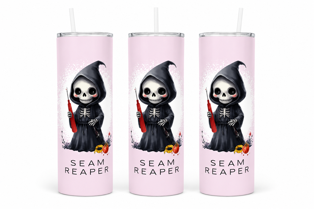 3 Seam Reaper 20oz Stainless Steel Tumblers - 3 Tumblers Per Order