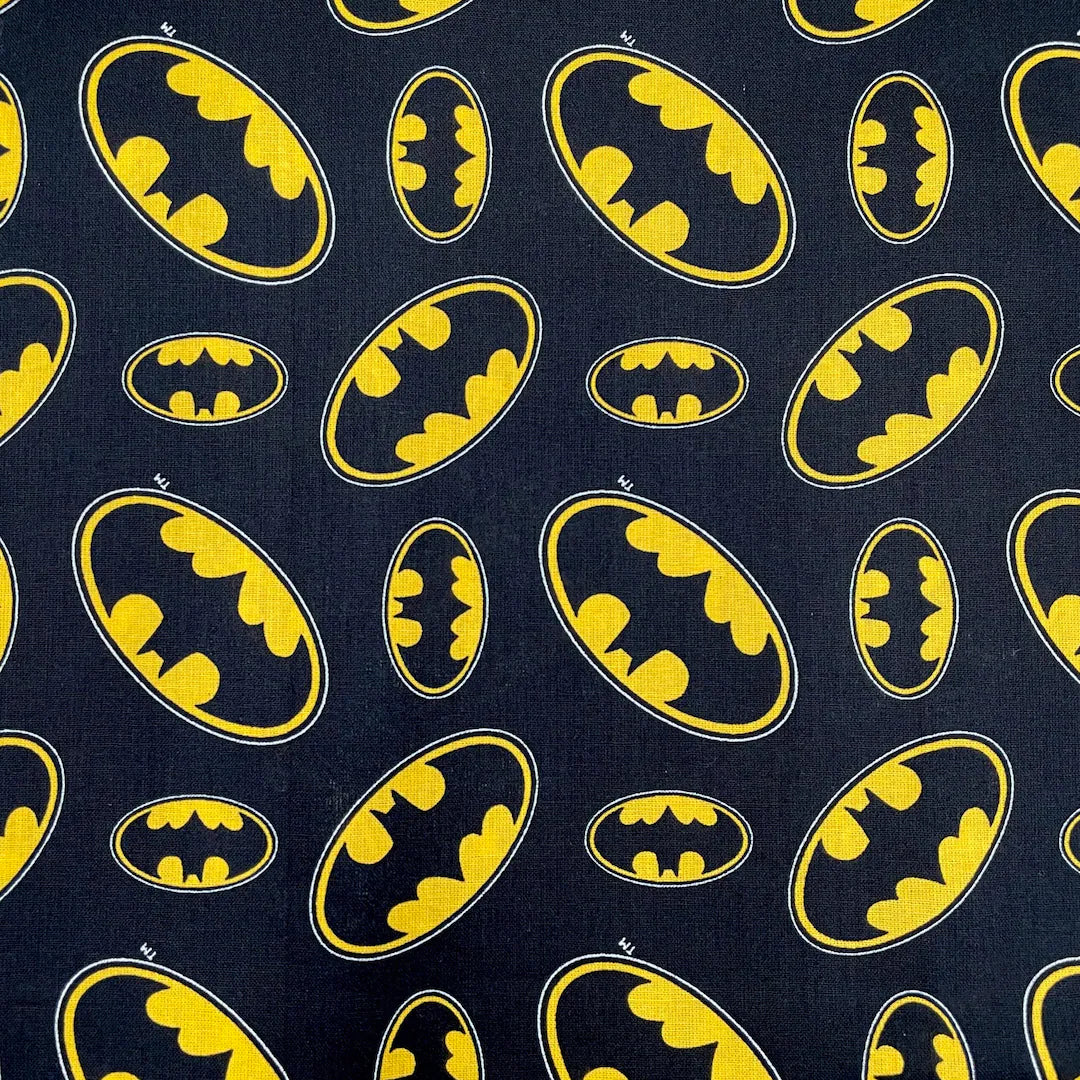 8 Yard Bolt Camelot Batman Logo - 100% Cotton 43/45" Wide - Wholesale
