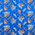 10 Yard Bolt Oklahoma City Thunder NBA Basketball Blue Logo Allover - 100% Cotton 43/45" Wide - Wholesale