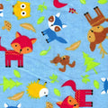 Woodland Animals on Sky Blue